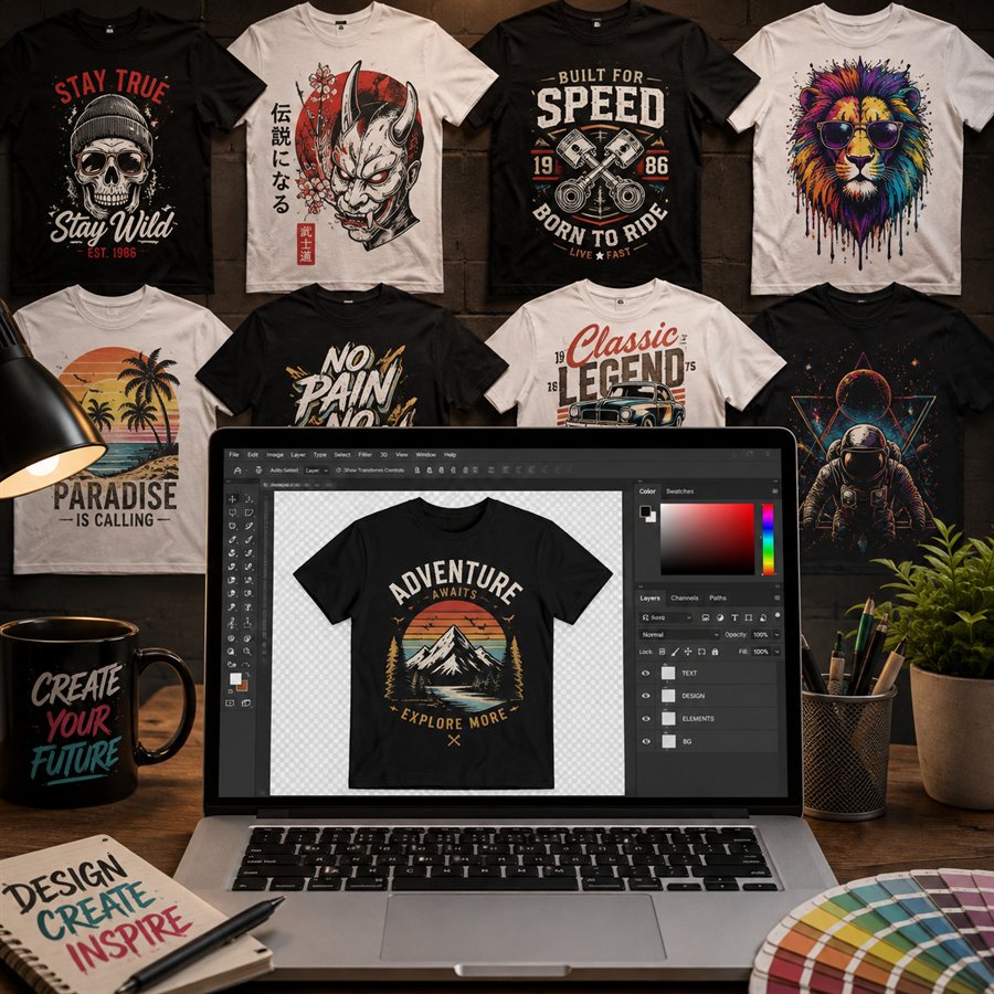 20,600 T-Shirt Designs Bundle